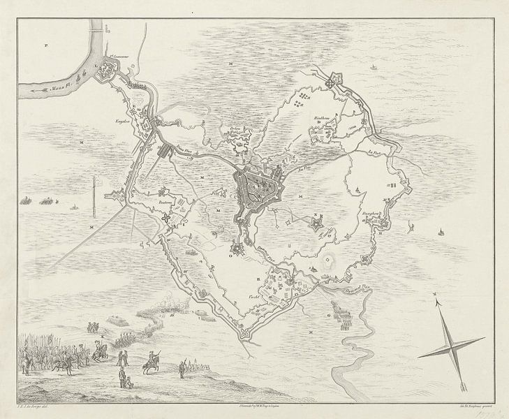 Johann Peter Berghaus, Siege of Den Bosch, 1629 by Atelier Liesjes