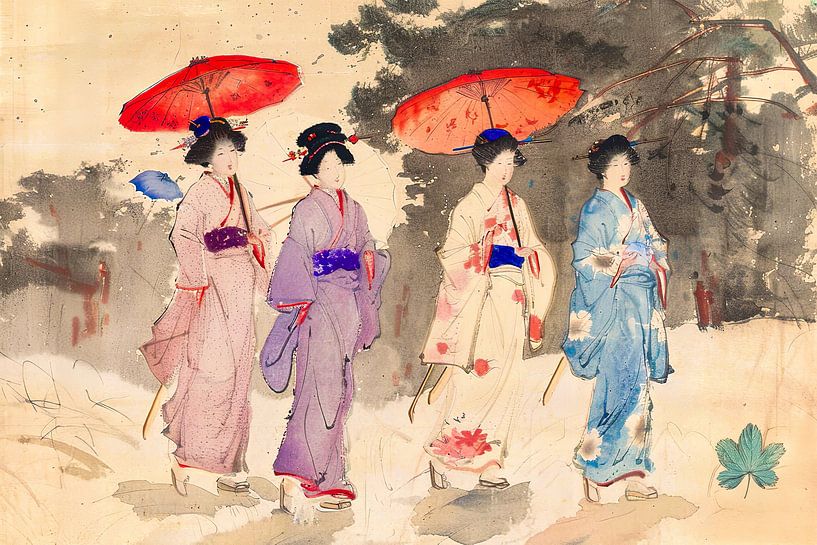 picturesque Japanese art by Egon Zitter