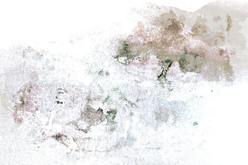 Neutral Scandinavian Winter Garden Abstraction by Mad Dog Art