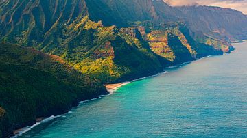 Napali kustlijn vanuit de lucht van Henk Meijer Photography