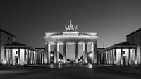 De Brandenburger Tor 's nachts