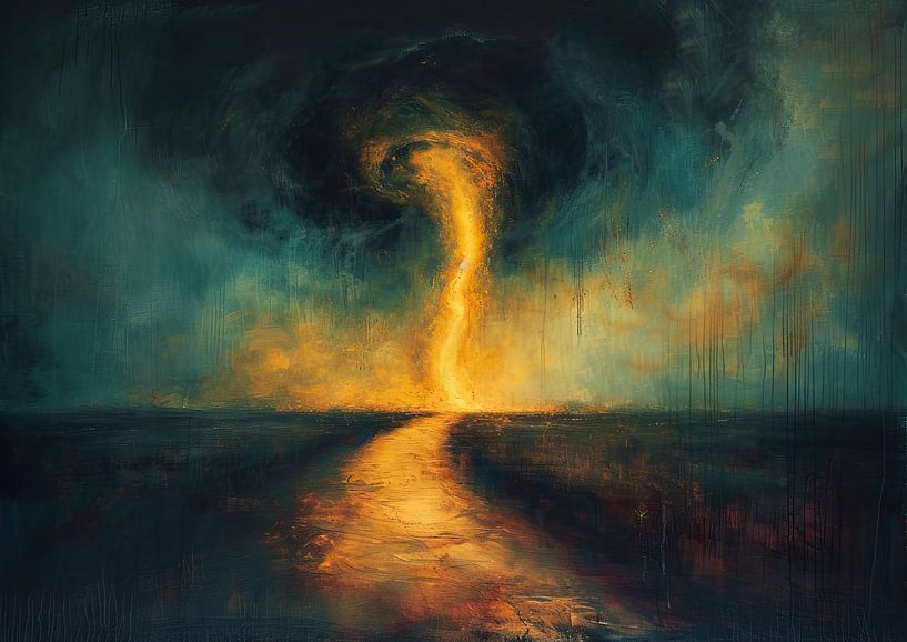 Feuer Tornado | Brand Korridor von Kunst Laune