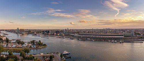 Panorama de la ligne d'horizon d'Amsterdam