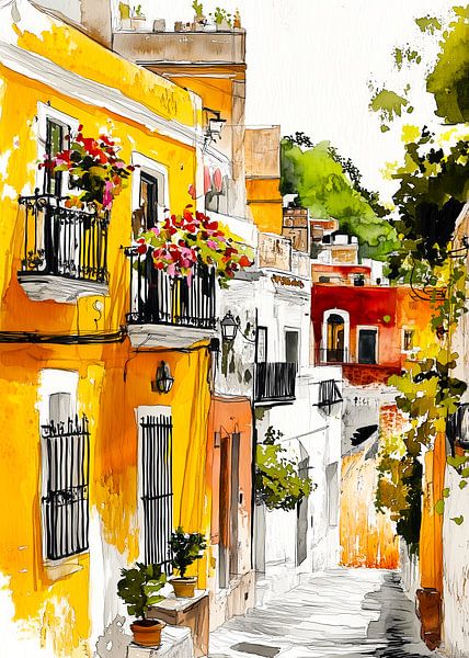 Mexico stad kunst van JBJart Justyna Jaszke