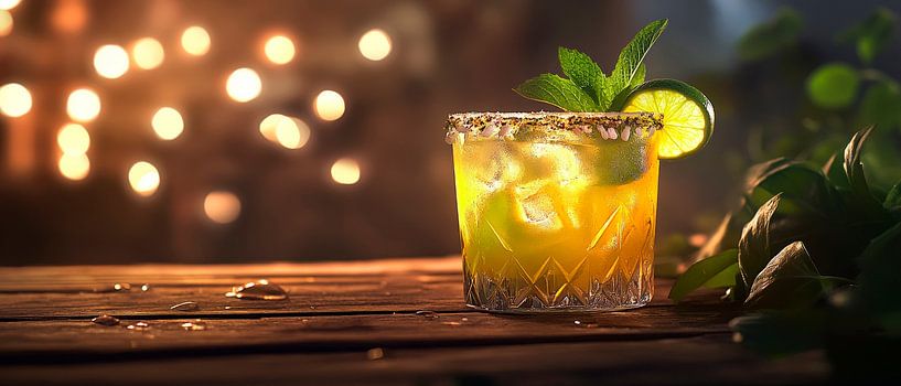 Refreshing cocktail with lime by Poster Art Shop