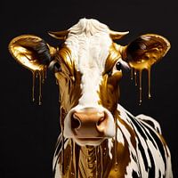 Cow in gold