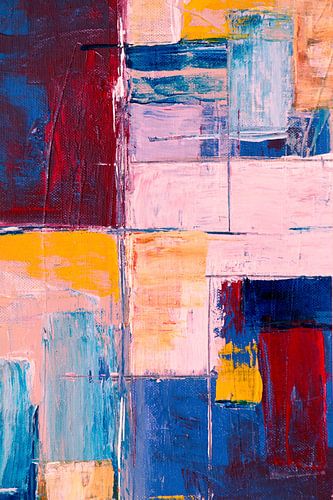 Gekleurd schilderij Geometrie-elementen