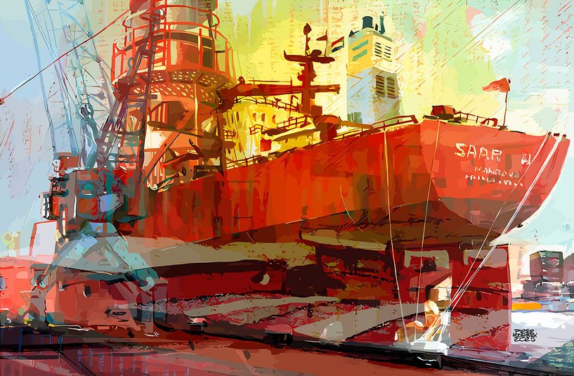 Boote, Hafen. von Pieter Hogenbirk