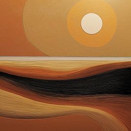 Sinnliche Sonnenuntergangs-Wellen von Wall Wonder