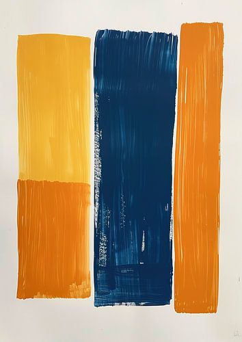 Peinture scandinave colorée