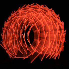 Nest art light red2 by Saskia Hoks