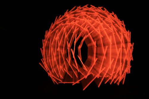 Nest art light red2 by Saskia Hoks