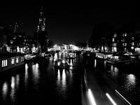 Amsterdam canal by night