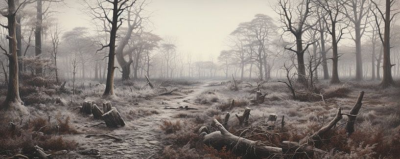 Painted Landscape by ARTEO Paintings