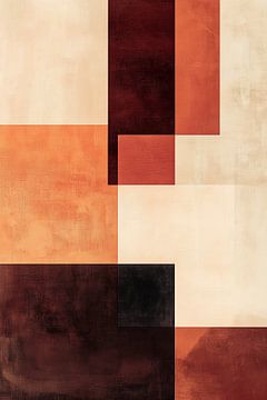 Geometrische harmonie in warme aardetinten van Color Square