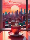 Warme koffie in de ochtendzon van Bart Veeken thumbnail