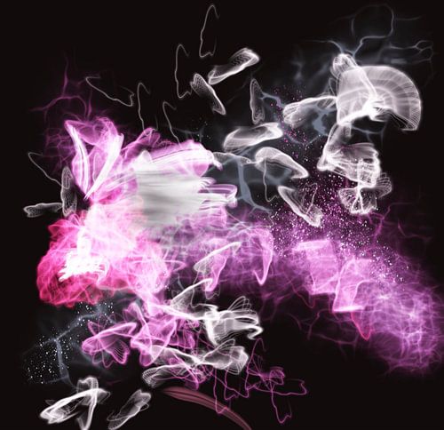 Helder schijnende fantasie vlinders