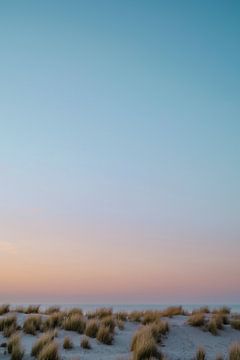 Zonsondergang in de duinen - Den Haag van Tim als fotograaf