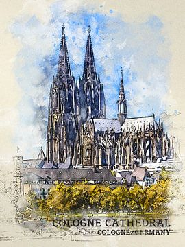 Cologne Cathedral by Printed Artings