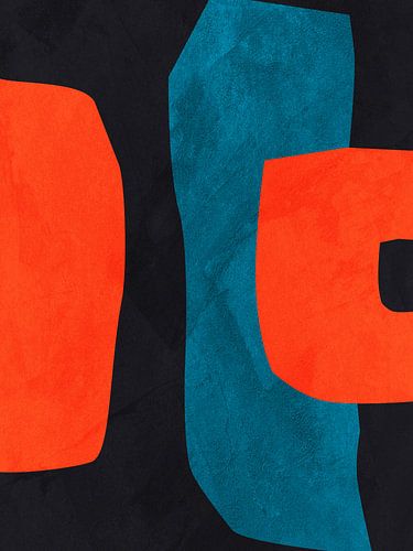 Abstract, organic, geometric, modern, colourful art by Online Arts