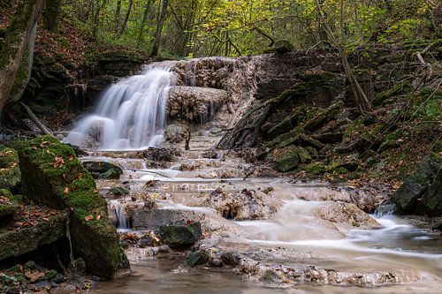 Herfst in de Eifel, Bitburg, Rijnland-Palts, Duitsland