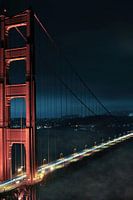 Golden Gate im Nachtnebel, San Francisco, USA