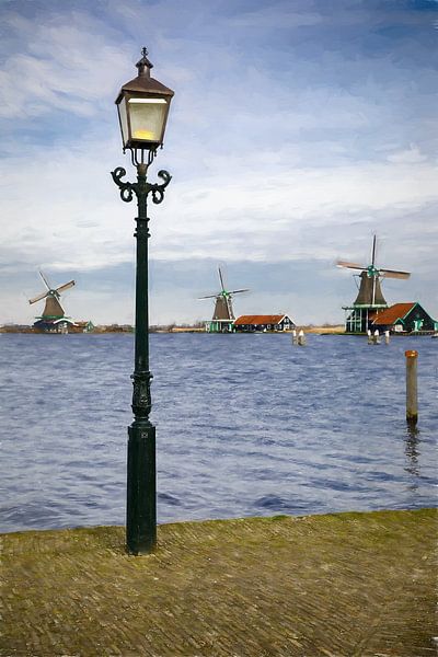 Lantaarn op de Zaanse Schans van Rob van der Teen