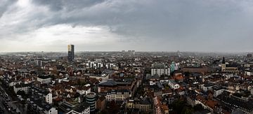 Brussels from the air by Werner Lerooy