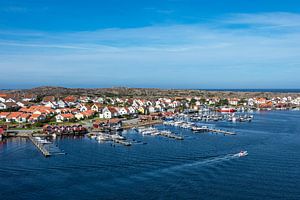 Blick auf den Ort Smögen in Schweden
