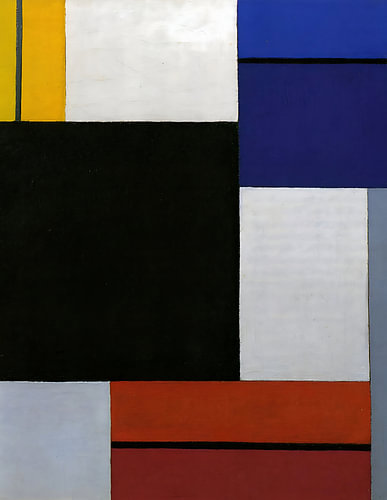 Theo van Doesburg – Composition XXI – 1923 – De Stijl Geometric Abstract Art