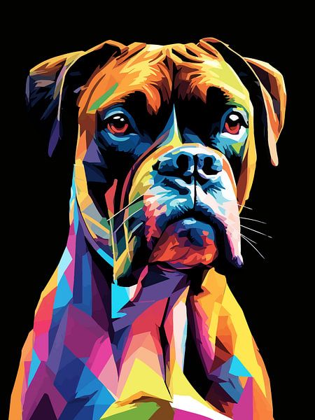 Boxer Pop Art by MIROKKU