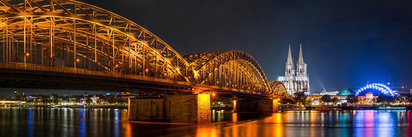 Cologne Panorama la nuit par Günter Albers