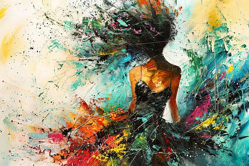 Digitaal abstract portret