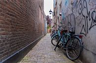 Haarlem, steegje met fietsen van Cilia Brandts thumbnail