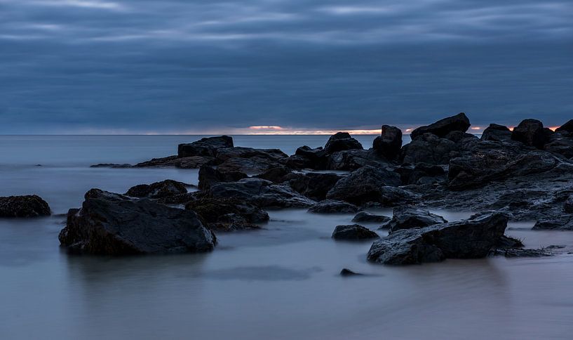 Nachtstimmung an der Küste von Cornwall von Daan Kloeg