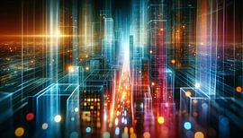 Futuristische Stadtlichter von Jonas Weinitschke