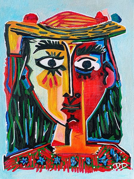 Portrait abstrait Petronella de Pablo Picasso par Danielle Ducheine