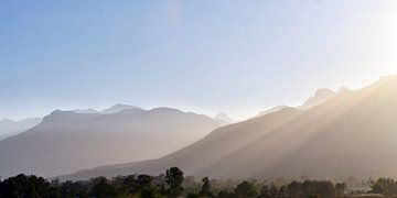 De Hottentottenbergen in het ochtendlicht