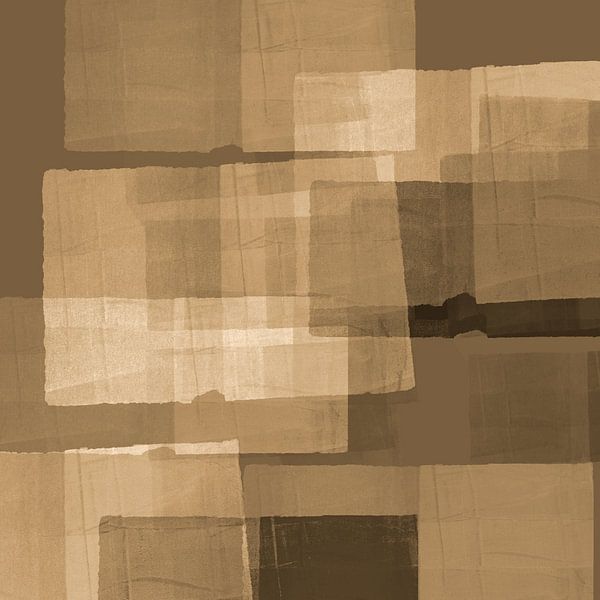 Wabi-sabi simplicity in neutral beige brown colors VIII by Dina Dankers