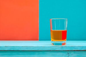 kleurrijk alcohol glas