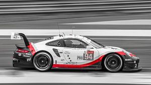 Schwarz / Weiß / Roter Porsche Le Mans