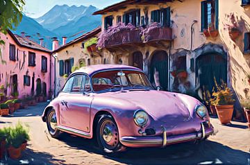 Porsche 356 in a rural ambience by DeVerviers