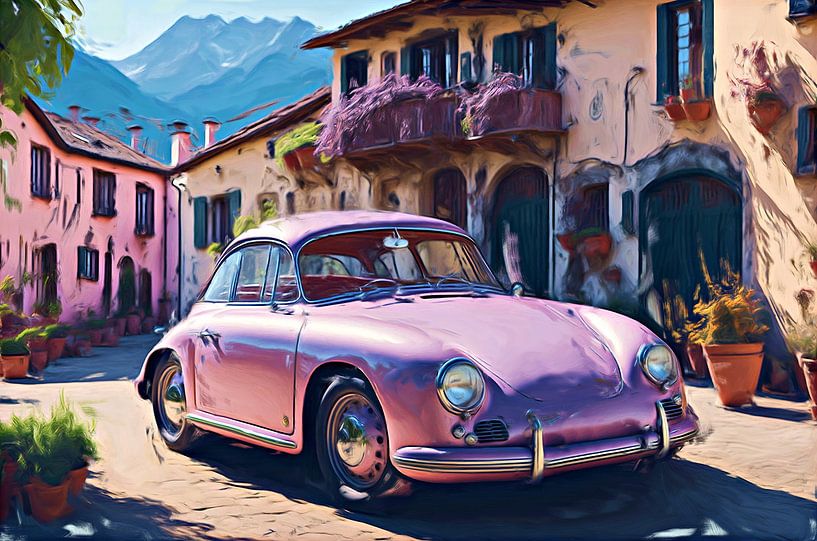 Porsche 356 dans une ambiance champêtre par DeVerviersBelgium