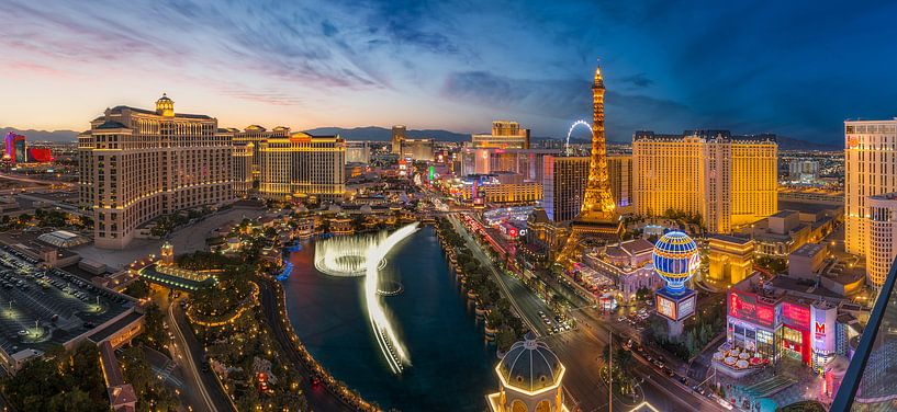 Panorama Skyline de Las Vegas par Edwin Mooijaart