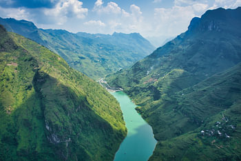River through the mountains