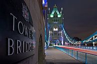 Tower Bridge Detail in London von Anton de Zeeuw Miniaturansicht