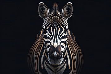 Silent contemplation of a zebra by Art & Soul Creations