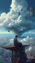 Painting: Cloud World by Eye catching paintings