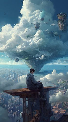 Schilderij: Cloud World