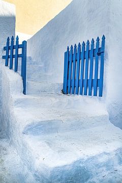 Griekenland blauw wit. van Voss Fine Art Fotografie